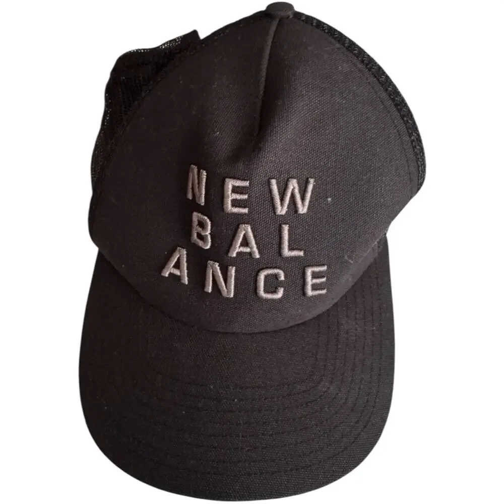 New Balance Logo Adjustable  Embroidered Athletic Trucker Hat One Size